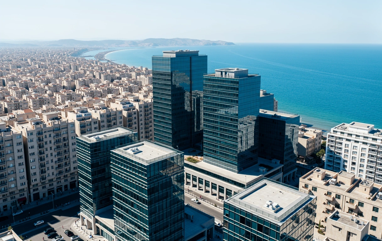 Levant bölgesi iş merkezi görünümü